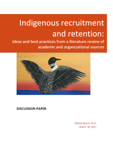 Indigenous recruitment and retention work sample thumbnail image of a loon painting by Anishnaabe artist Donnell Taylor