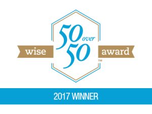 50 over 50 Wise Award Winner Logo